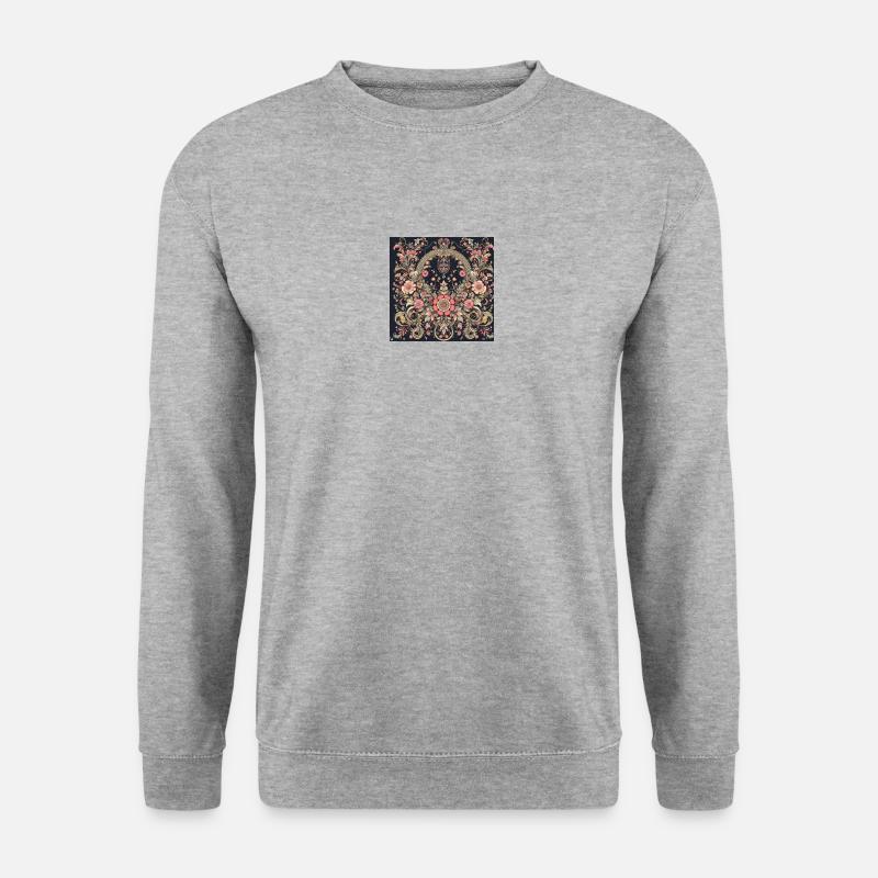 Mandala Vision - Unisex Pullover - Weißgrau meliert
