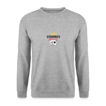 Roi de la natation - Sweat-shirt Unisexe - gris chiné - Devant - Alina (178cm) & Michal (187cm)
