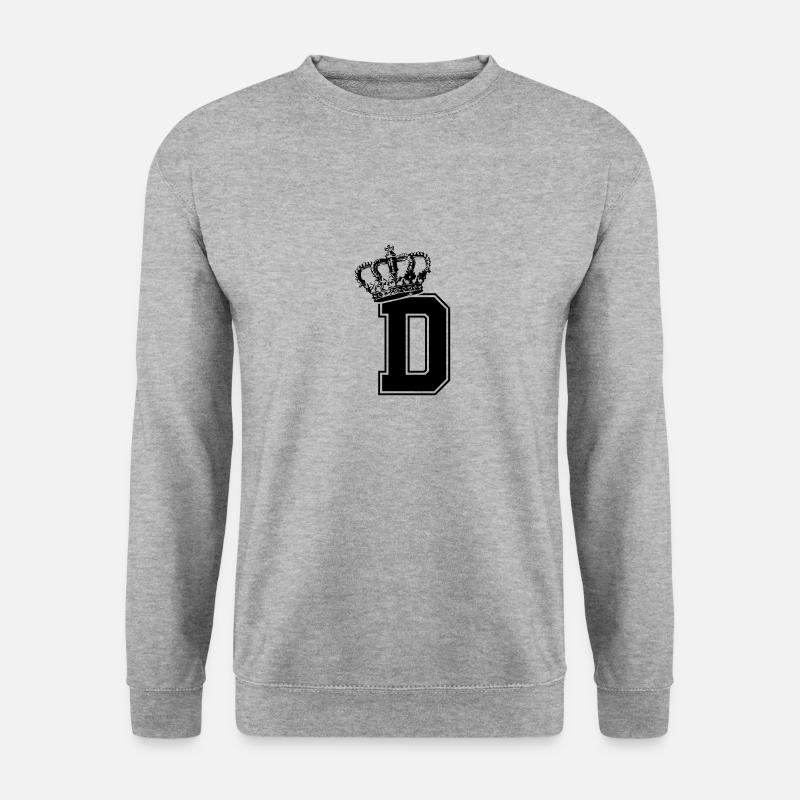 Letter D King - Unisex Sweatshirt - salt & pepper