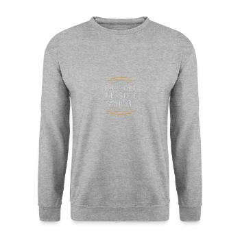 Schützenverein Sportschütze Geschenk - Unisex Pullover - Weißgrau meliert - Vorne - Alina (178cm) & Michal (187cm)