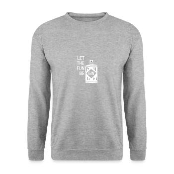 Que le plaisir soit l’alcool au gin - Sweat-shirt Unisexe - gris chiné - Devant - Alina (178cm) & Michal (187cm)