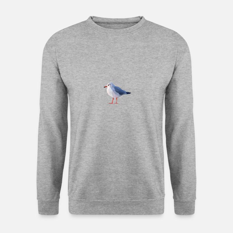 Möwe - Unisex Pullover - Weißgrau meliert