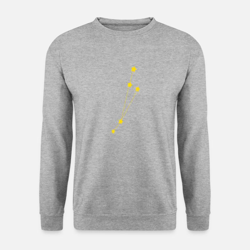 Sternzeichen Widder - Unisex Pullover - Weißgrau meliert