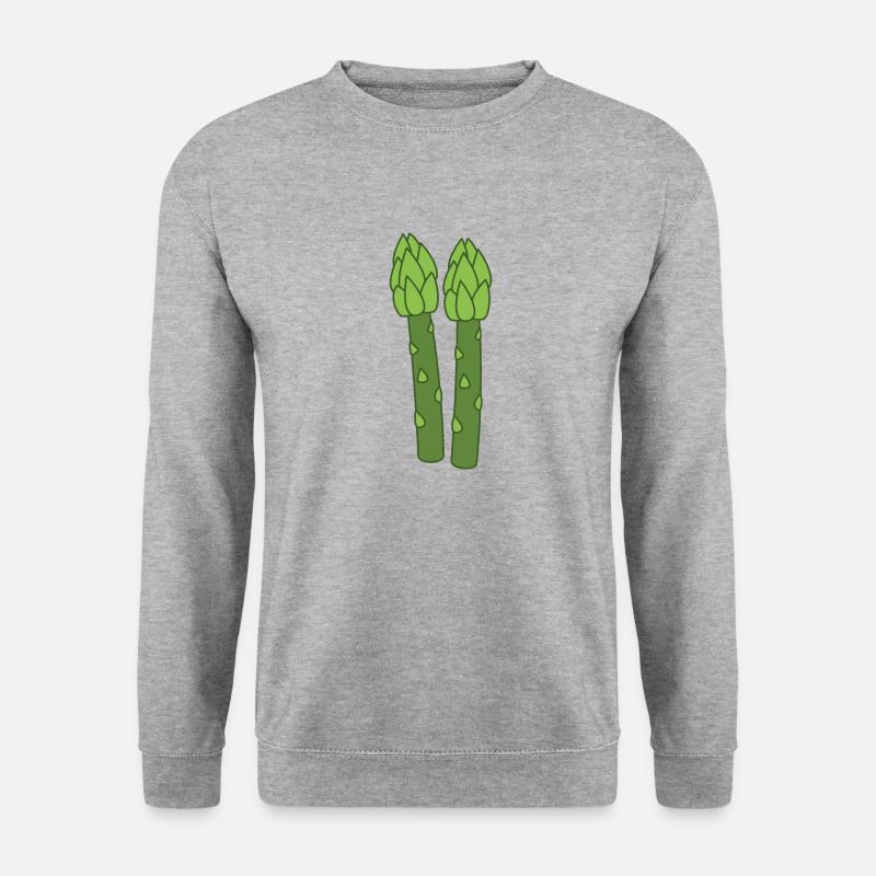 Spargel - Unisex Pullover - Weißgrau meliert