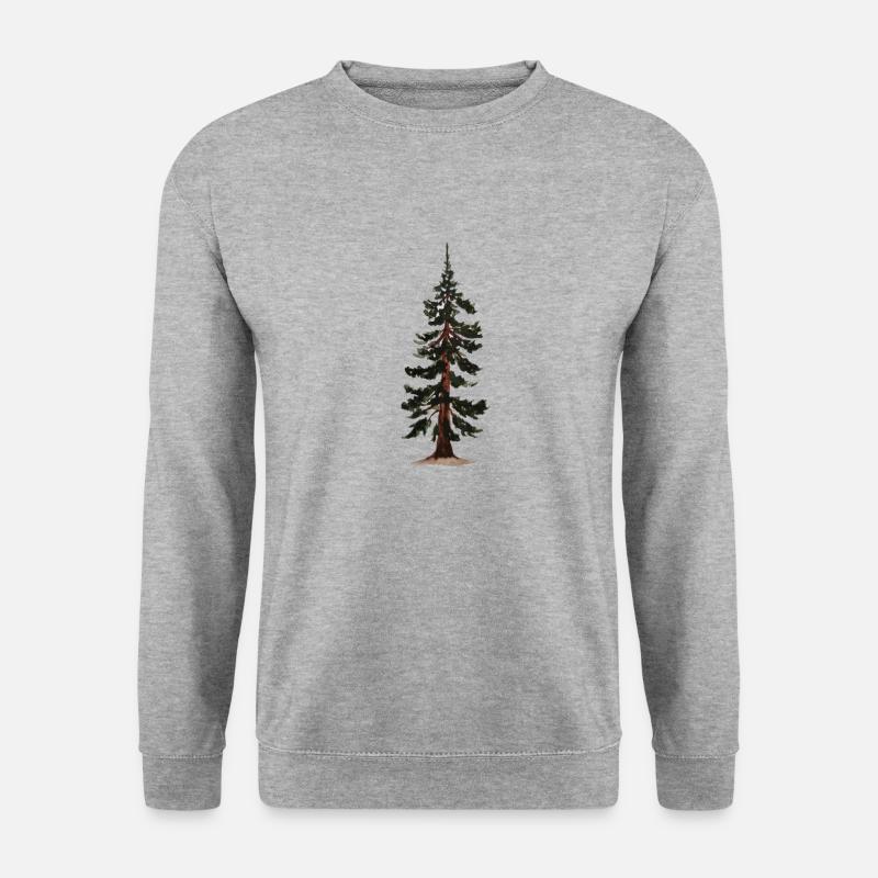 Baum - Unisex Pullover - Weißgrau meliert