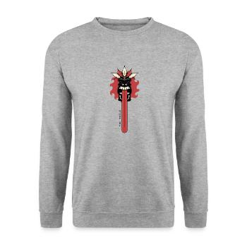 Tiki language - Unisex Sweatshirt - salt & pepper - Front - Alina (178cm) & Michal (187cm)