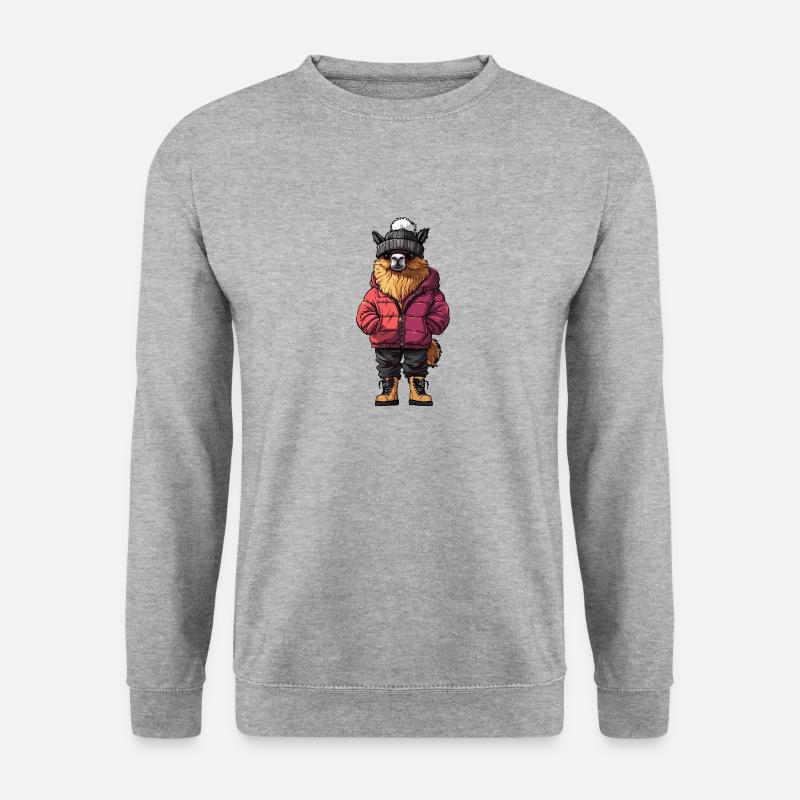 Alpaca Llama Funny Winter - Unisex Sweatshirt - salt & pepper