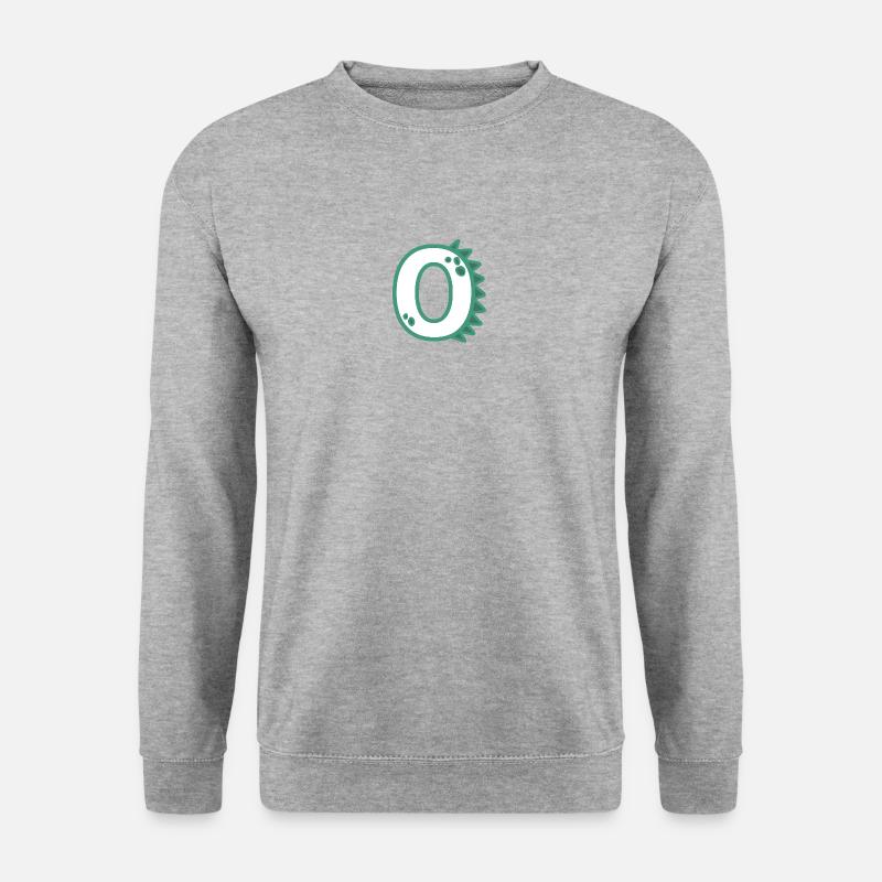 Zahl 0 - Unisex Pullover - Weißgrau meliert