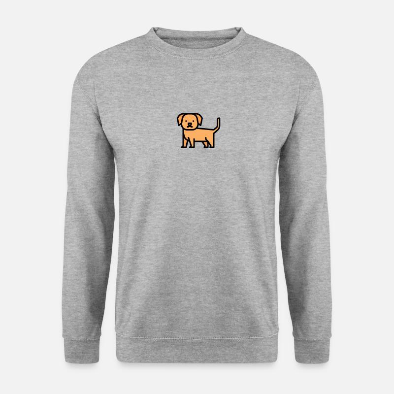 Schöner gezogener Hund - Unisex Pullover - Weißgrau meliert
