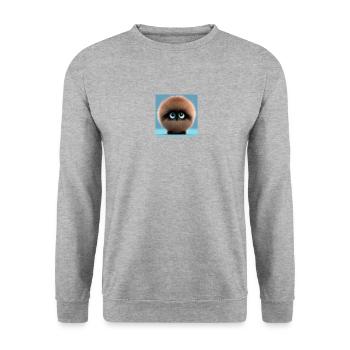 Bonnie Kollektion - Unisex Pullover - Weißgrau meliert - Vorne - Alina (178cm) & Michal (187cm)