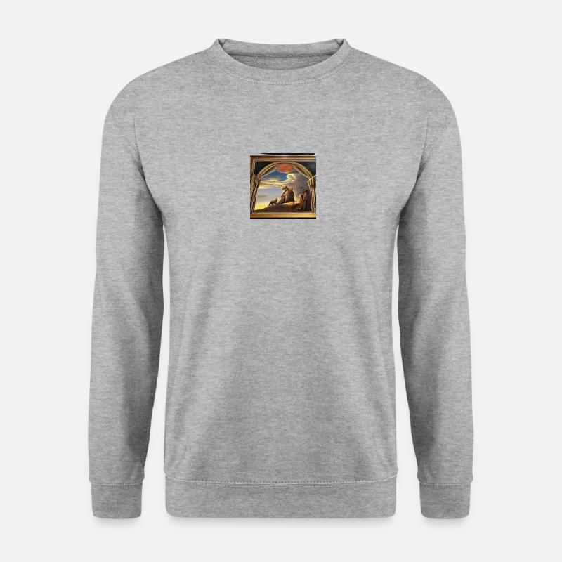 AI Art 1684479270343 - Unisex Pullover - Weißgrau meliert