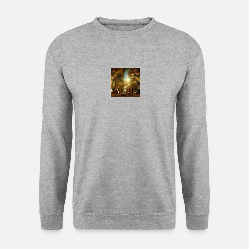 AI Art 1684479247159 - Unisex Pullover - Weißgrau meliert
