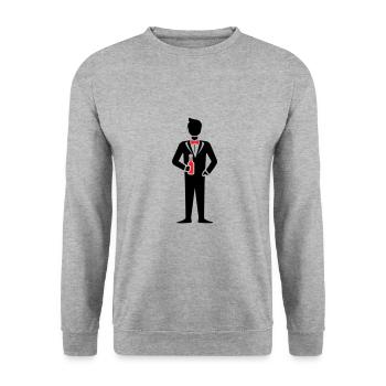 Marié Mariage Enterrement de vie de garçon - Sweat-shirt Unisexe - gris chiné - Devant - Alina (178cm) & Michal (187cm)