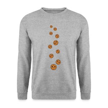 Bande dessinée Cookies - Sweat-shirt Unisexe - gris chiné - Devant - Alina (178cm) & Michal (187cm)
