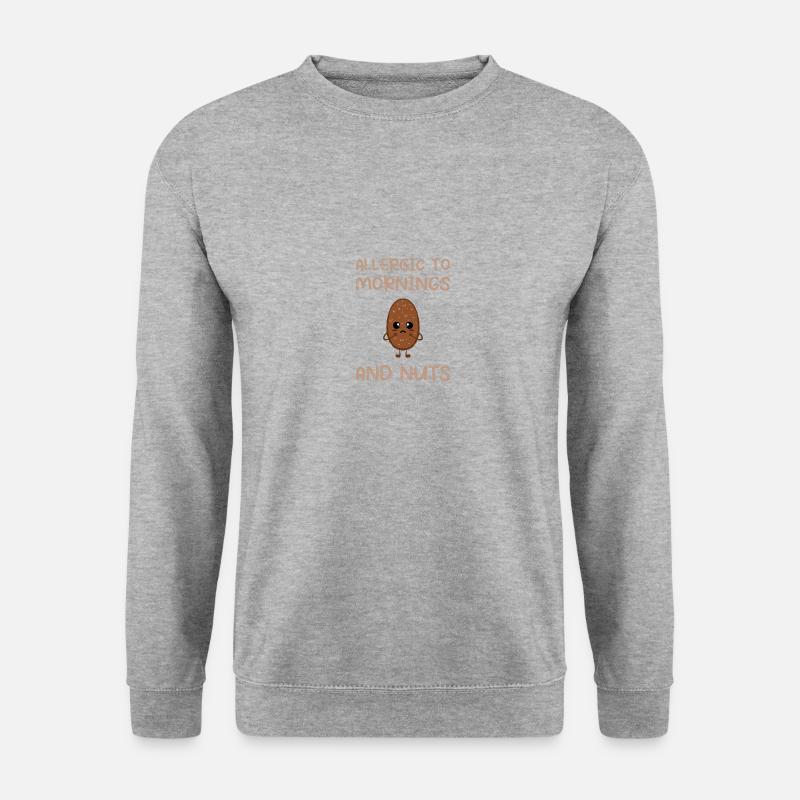 Allergy Nut Allergy Awareness Gift - Unisex Sweatshirt - salt & pepper