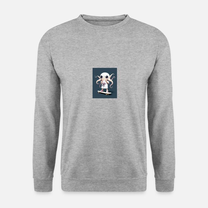 Octoskater Blp - Unisex Pullover - Weißgrau meliert