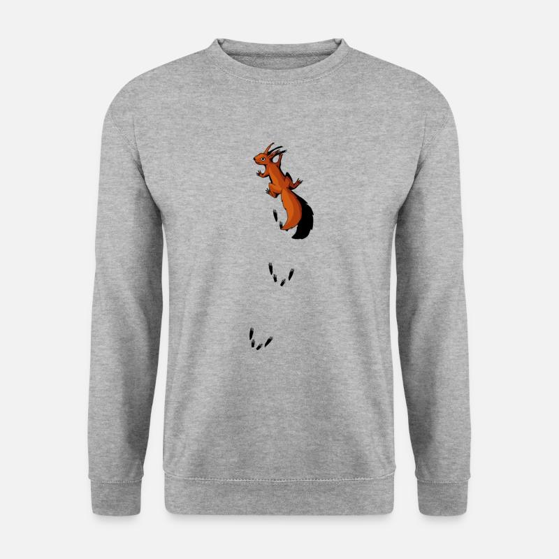 climbing Squirrel - Unisex Sweatshirt - salt & pepper