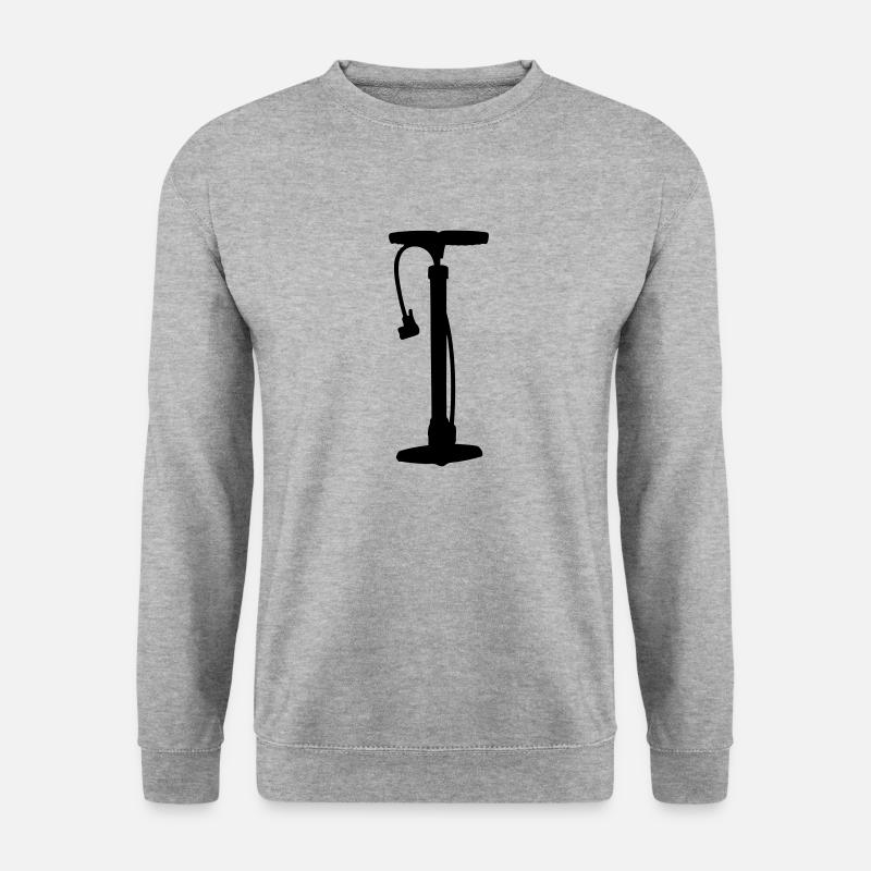 Fahrradpumpe - Unisex Pullover - Weißgrau meliert