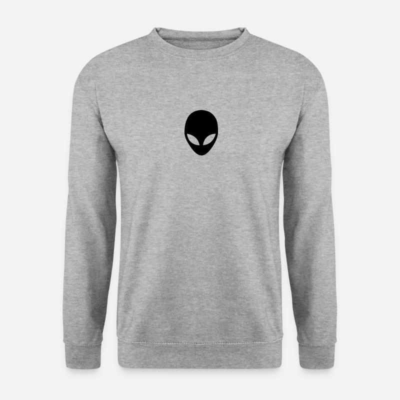 Außerirdischer - Unisex Pullover - Weißgrau meliert