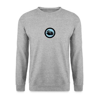Rebosaur (own brand) - Unisex Pullover - Weißgrau meliert - Vorne - Alina (178cm) & Michal (187cm)