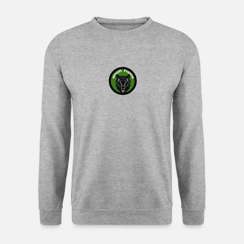 airsoft Frankreich - Unisex Pullover - Weißgrau meliert