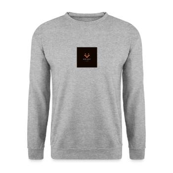 UNIQUE Fox Simple - Unisex Pullover - Weißgrau meliert - Vorne - Alina (178cm) & Michal (187cm)