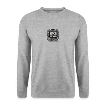 Reich an Erfahrungen - Unisex Pullover - Weißgrau meliert - Vorne - Alina (178cm) & Michal (187cm)