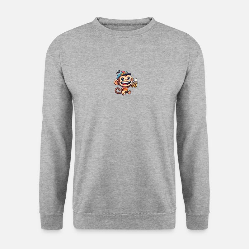 Cartoon Monkey 2 - Unisex Sweatshirt - salt & pepper
