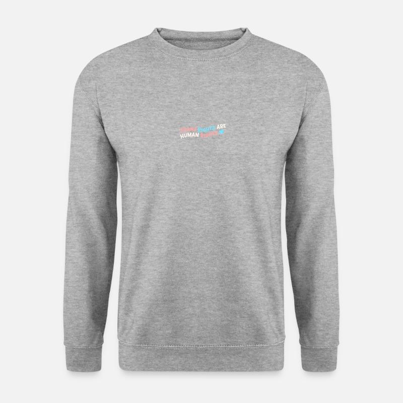 Transrights - Unisex Pullover - Weißgrau meliert