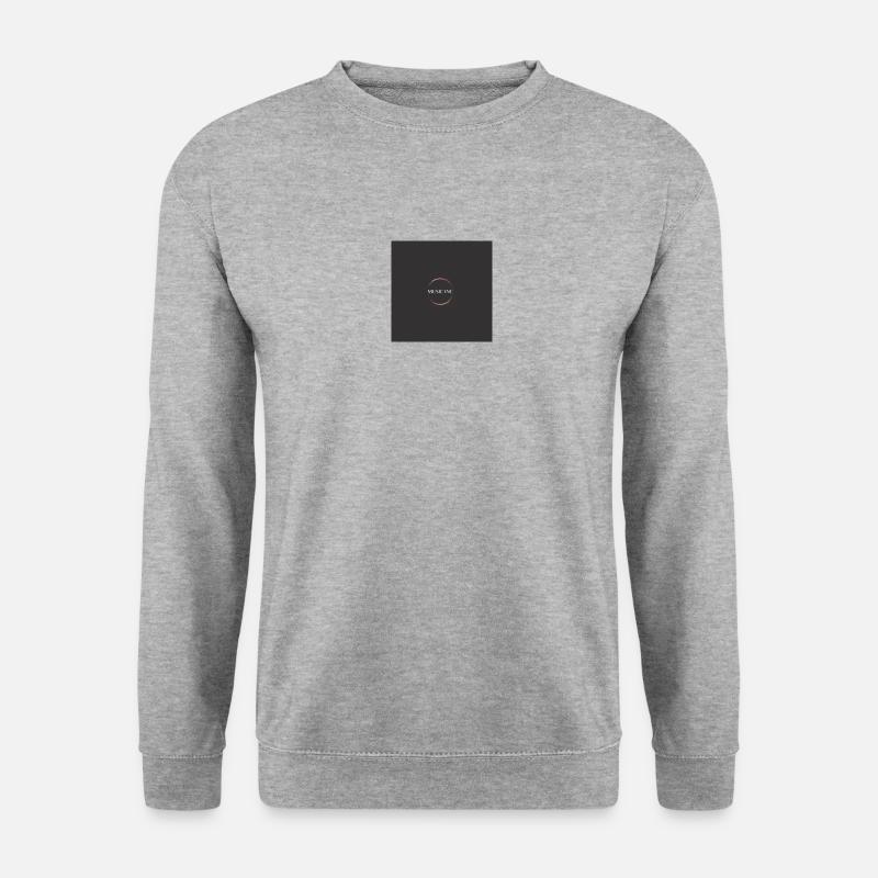 Schlichter Becher - Unisex Pullover - Weißgrau meliert