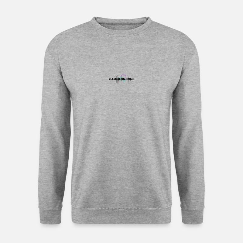 GAMER ON TOUR - Unisex Pullover - Weißgrau meliert