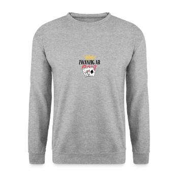 Twenty from King - Unisex Sweatshirt - salt & pepper - Front - Alina (178cm) & Michal (187cm)