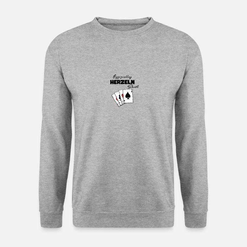 Herzeln Offizielles Shirt - Unisex Pullover - Weißgrau meliert