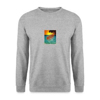 Citations estivales cool - Sweat-shirt Unisexe - gris chiné - Devant - Alina (178cm) & Michal (187cm)