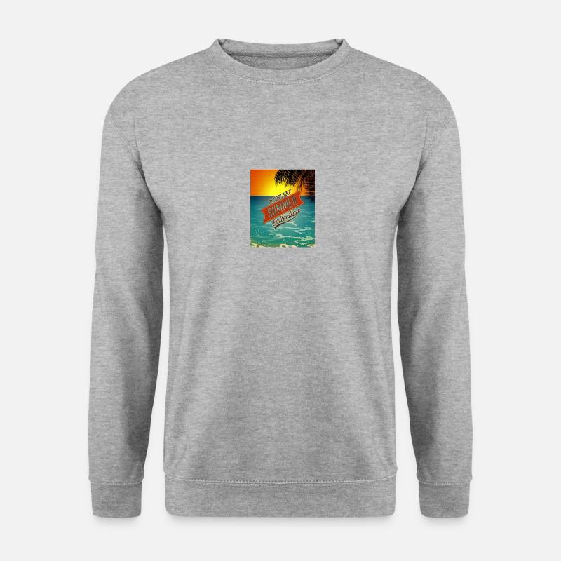 Sommer Cool Zitate - Unisex Pullover - Weißgrau meliert