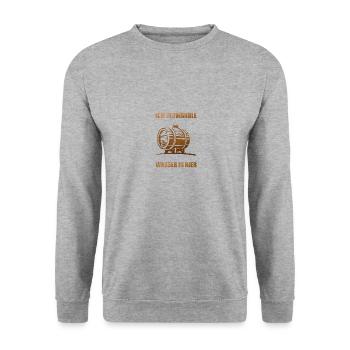 Brauer Bier Brauen Braumeister Hopfen Geschenk - Unisex Pullover - Weißgrau meliert - Vorne - Alina (178cm) & Michal (187cm)
