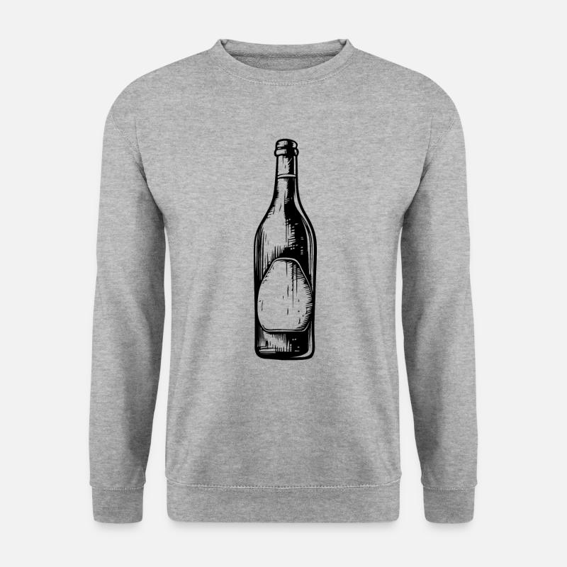 Beer Bottle Beer Drinking Symbol - Unisex Sweatshirt - salt & pepper
