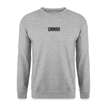 1ummah BLK - Unisex Sweatshirt - salt & pepper - Front - Alina (178cm) & Michal (187cm)