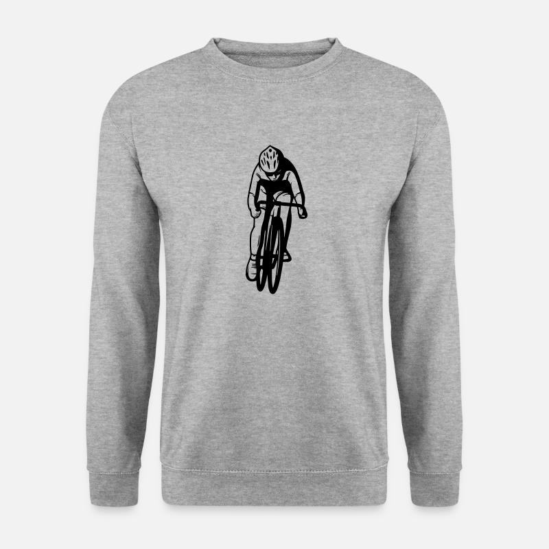 Conception de vélo de route - Sweat-shirt Unisexe - gris chiné
