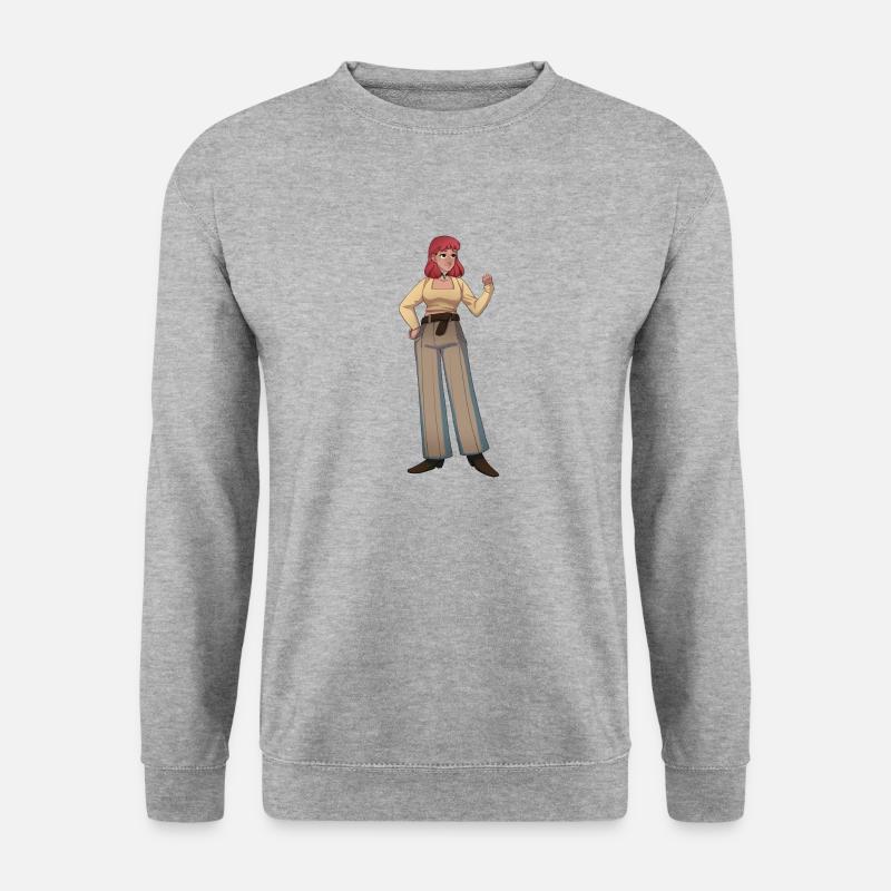 Chloe - Unisex Pullover - Weißgrau meliert