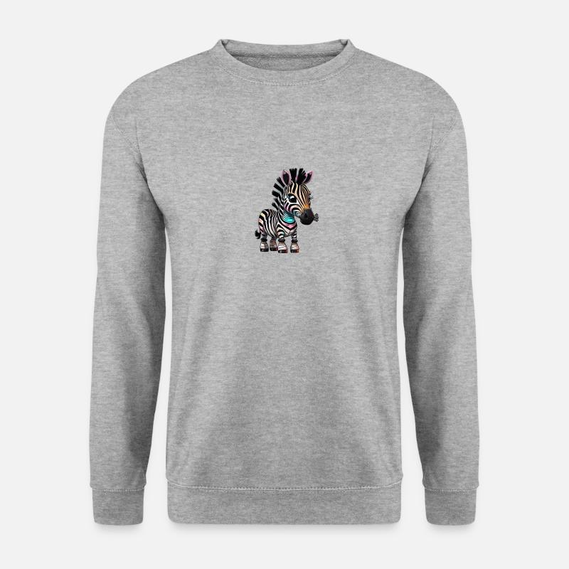 Zebra Robot - Unisex Sweatshirt - salt & pepper