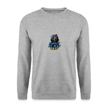 Lloret De Mar 2025 Holiday Palm Trees Colorful - Unisex Sweatshirt - salt & pepper - Front - Alina (178cm) & Michal (187cm)