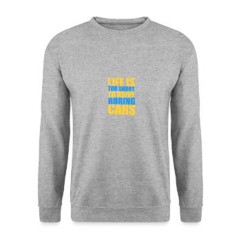 Cadeau de moteur de mécanique de réglage automatique - Sweat-shirt Unisexe - gris chiné - Devant - Alina (178cm) & Michal (187cm)