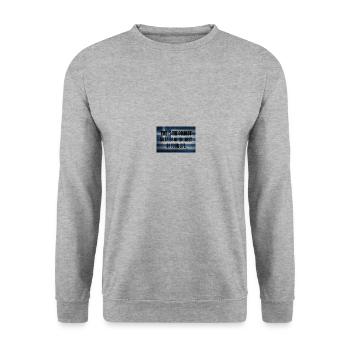 Klimawandel Sprüche Griechenland Geschenkidee - Unisex Pullover - Weißgrau meliert - Vorne - Alina (178cm) & Michal (187cm)