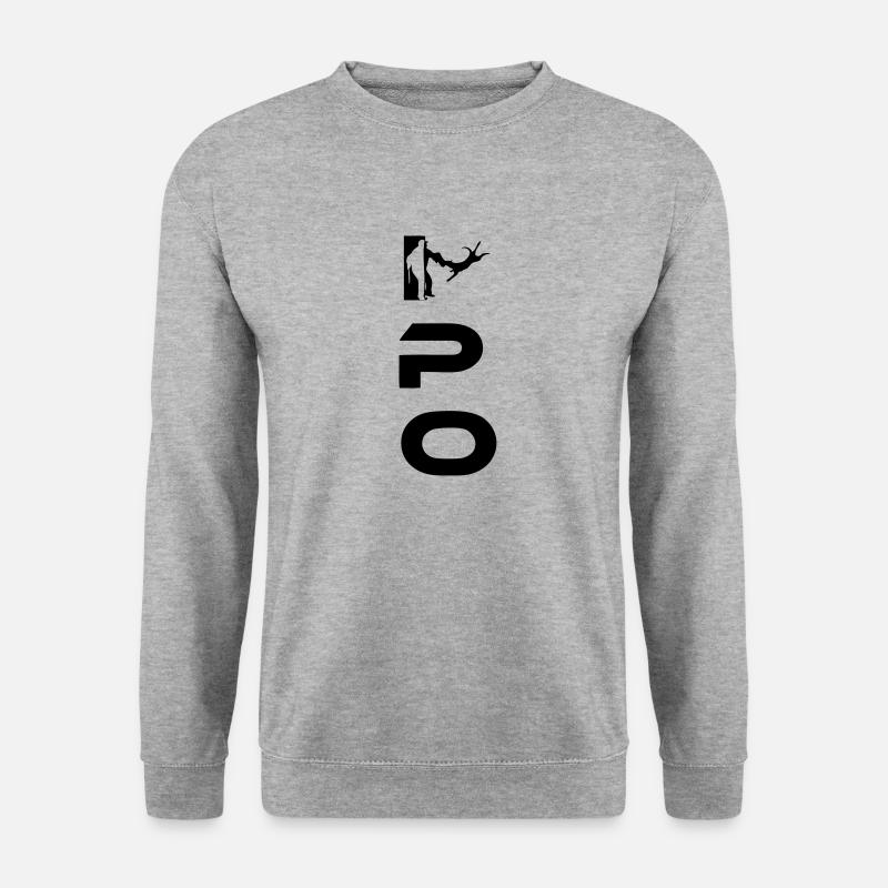 IPO - Unisex Pullover - Weißgrau meliert
