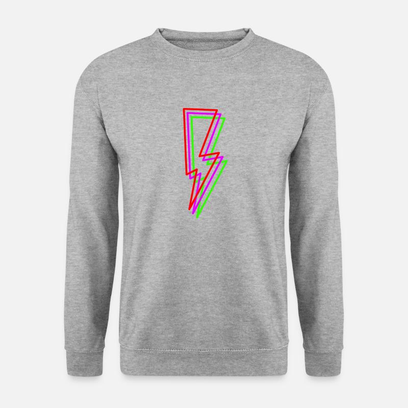 Blitz - Unisex Pullover - Weißgrau meliert