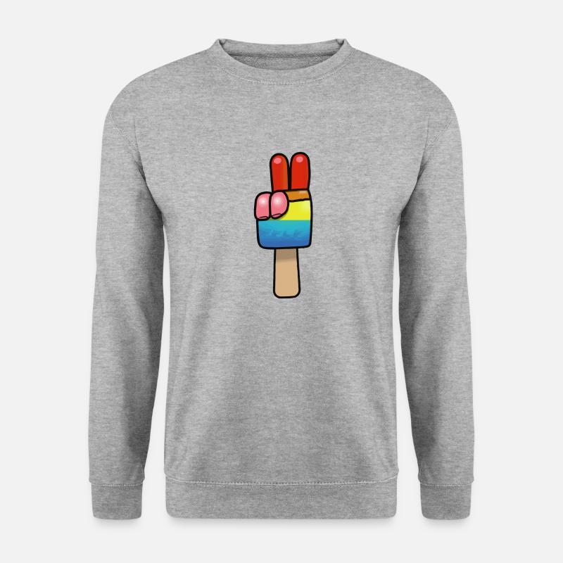 Popsicles Peace Sign Peace - Unisex Sweatshirt - salt & pepper