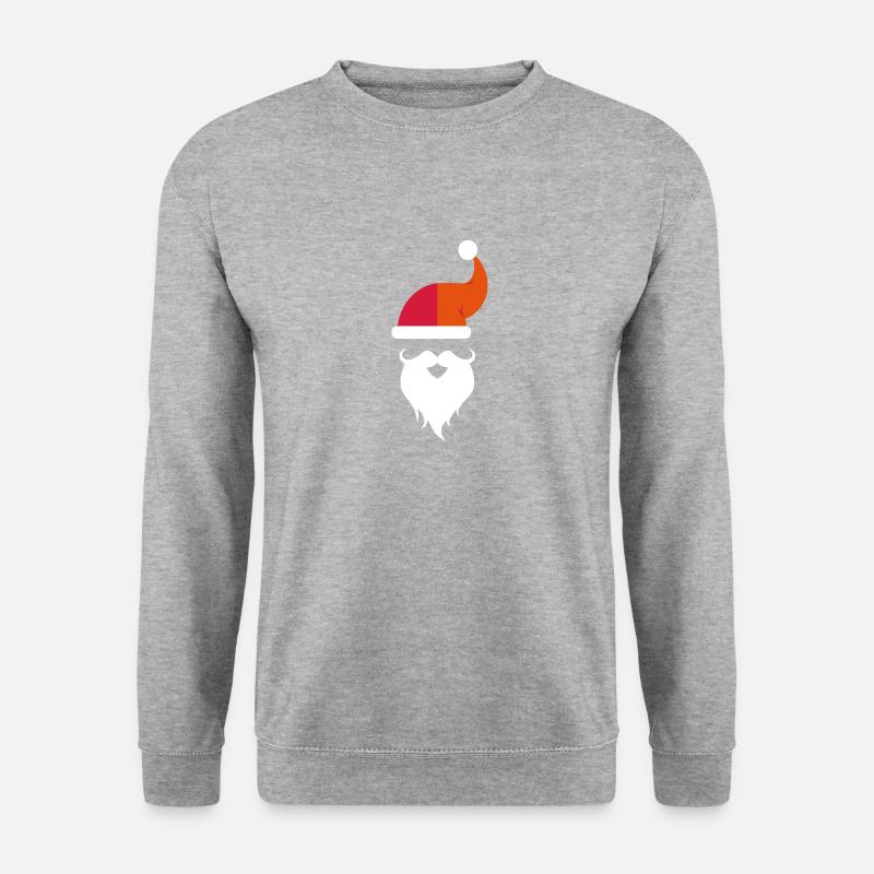 Weihnachtsmann - Unisex Pullover - Weißgrau meliert