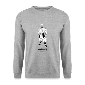 OSMANLI SLAP YENICERI-STUDIO HAKA - Unisex Pullover - Weißgrau meliert - Vorne - Alina (178cm) & Michal (187cm)