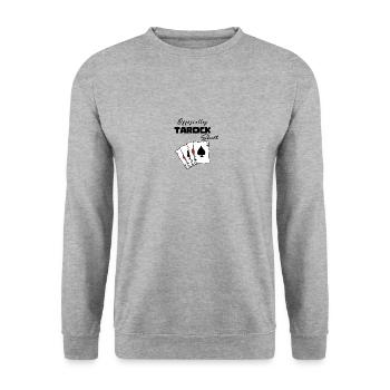 Chemise officielle de tarot - Sweat-shirt Unisexe - gris chiné - Devant - Alina (178cm) & Michal (187cm)